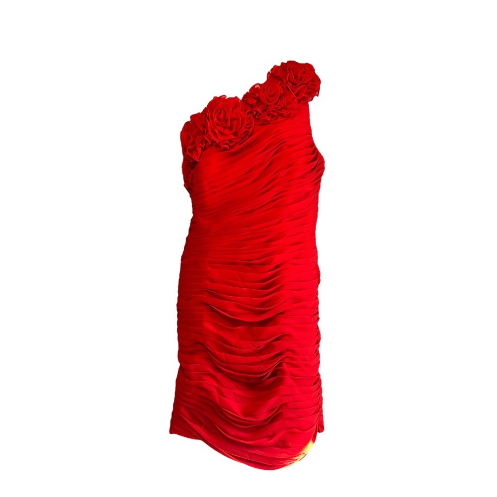 JJs House Red One Shoulder Dress